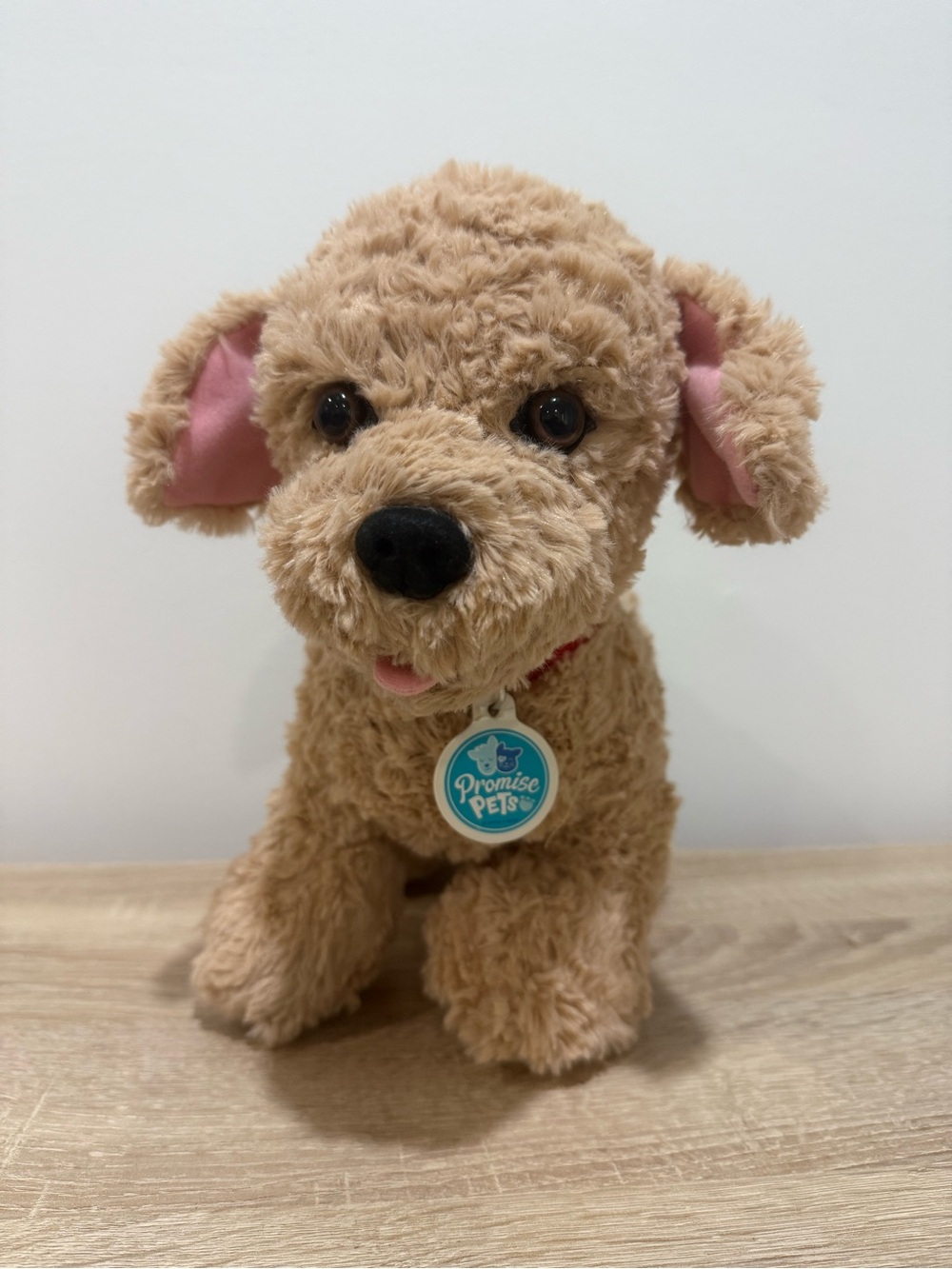 Build A Bear Promise Pets Labradoodle Plush Dog Toy w/ Tropical Leaf Shirt